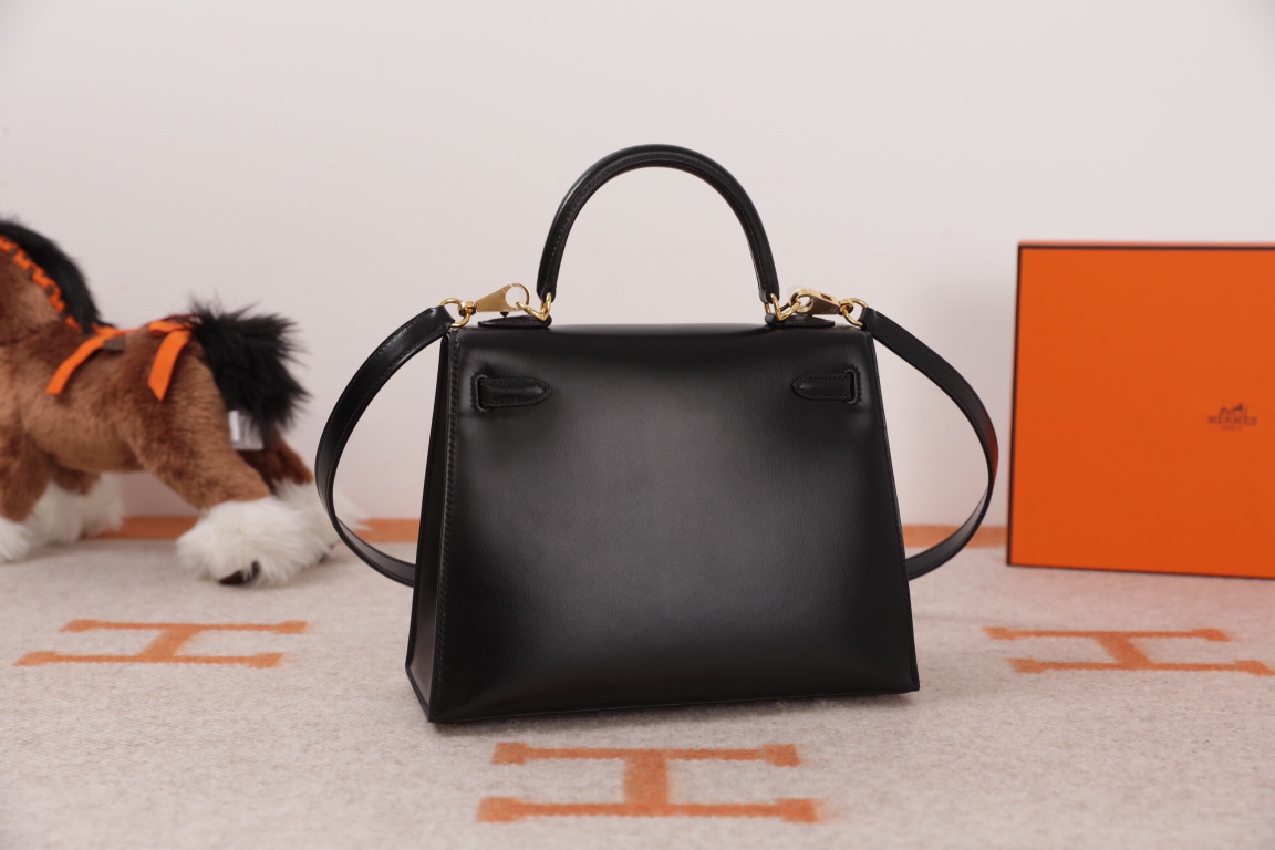 에르메스 켈리백25 블랙 금장